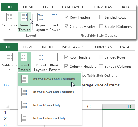 Dressing Up Your PivotTable Design - Change the Layout